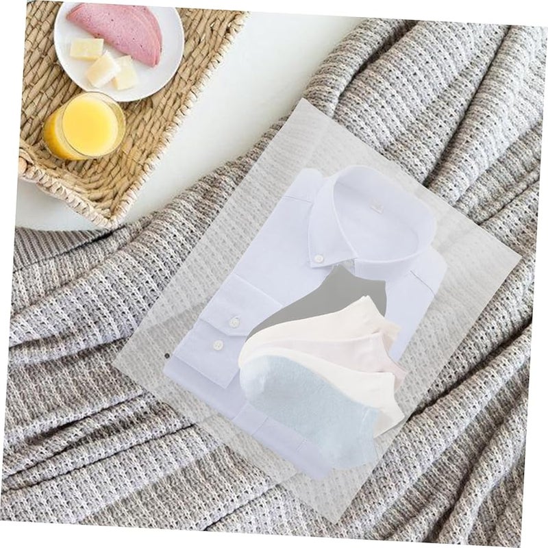 Ciieeo 50 قطعة 30x25 سم أكياس تخزين بسحاب لحمل ملابس السباحة ومنظم السفر وحقائب - Image 4